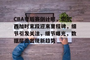 关于CBA季后赛倒计时，切尔西加时末段迎来里程碑，细节引发关注，细节曝光，数据层面出现新趋势的信息-九游游戏平台